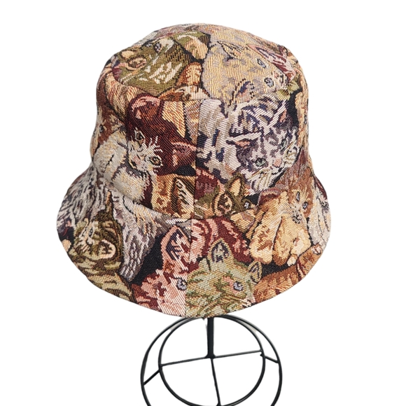Cat Tapestry Bucket Hat - Picture 7 of 8